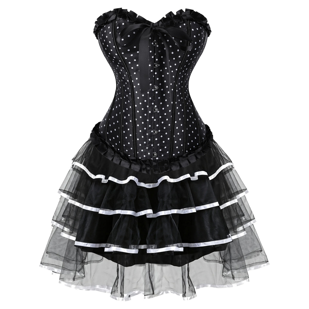 Gothic Overbust Corset | Skirt Options