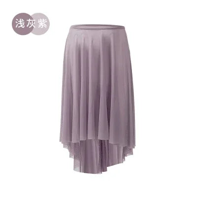 Mid-Length Mesh Ballet Skirt | Draped Tulle | One Size