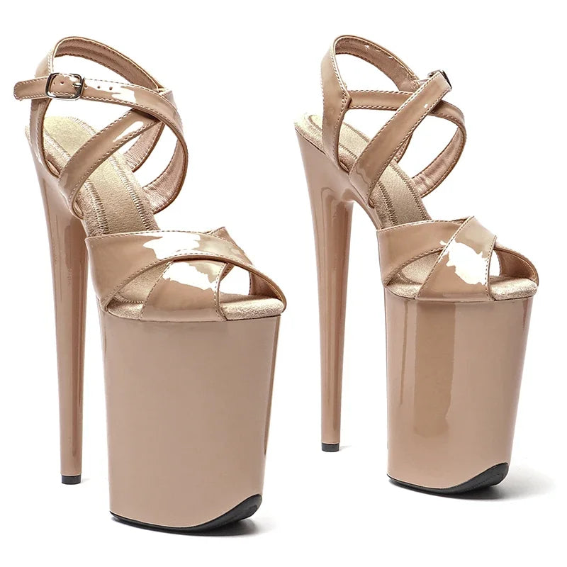9-Inch Patent Platform Sandals