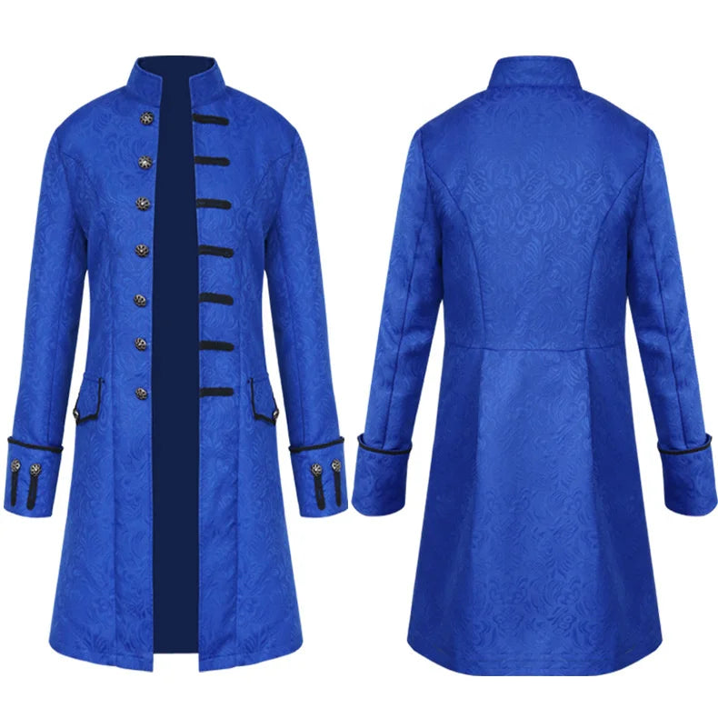 Victorian Steampunk Trench Coat & Shirt | Medieval Renaissance Costume | S–4XL
