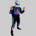 LED Robot Dance Suit - App-Controlled Performance Costume with RF Remote