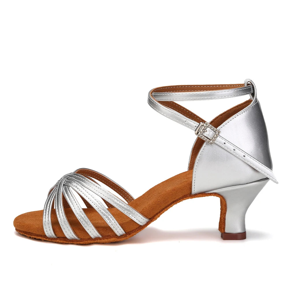 Latin Dance Shoes | Satin | 5.5–7.5 cm