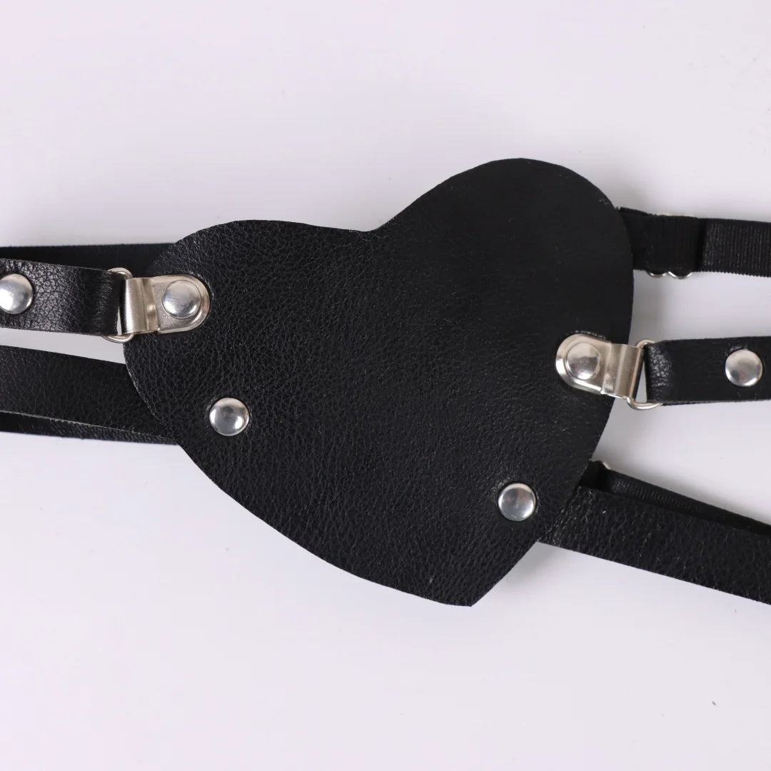 Gothic Eye Mask | Leather Blindfold | Cosplay & Masquerade