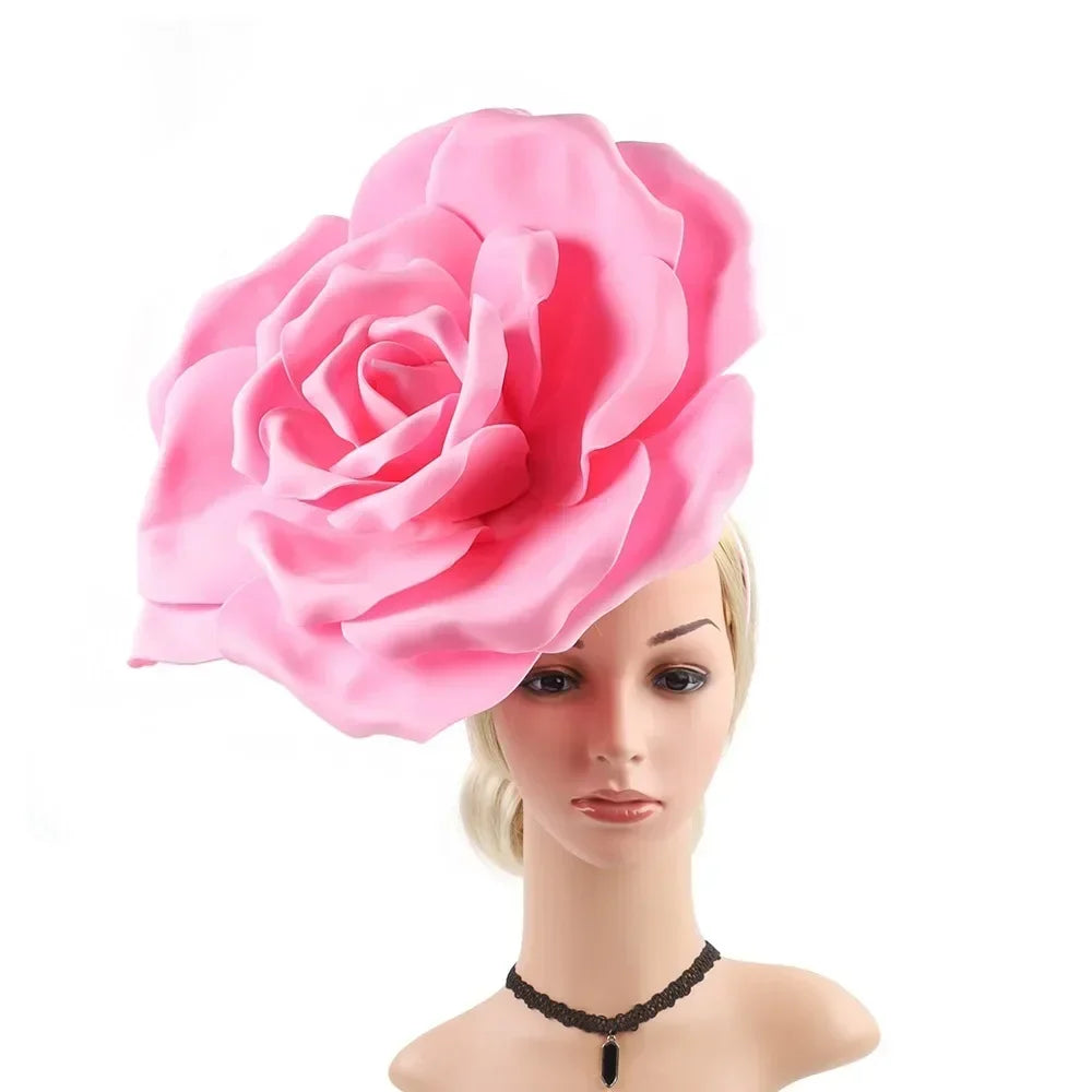 Oversized Rose Fascinator Headband | 40cm | Showgirl | 19 Colors