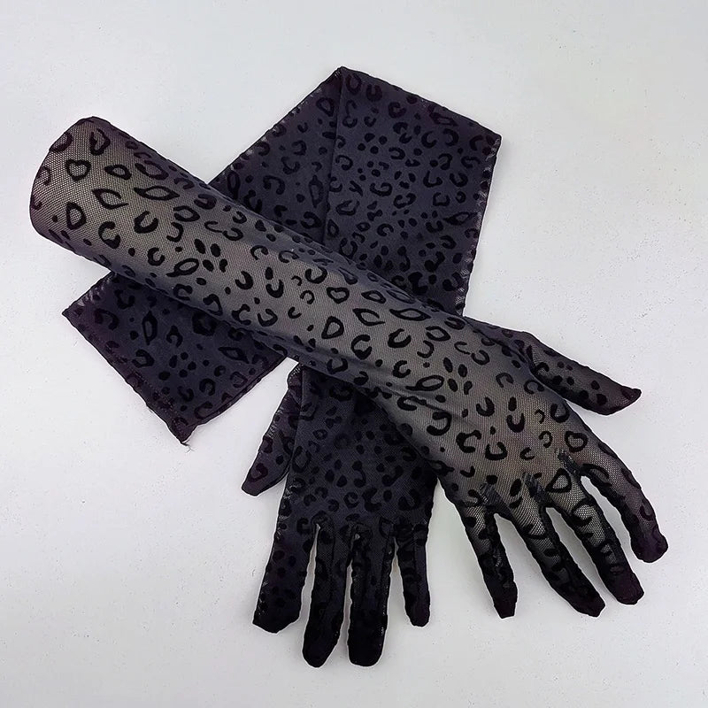 Sheer Lace Opera Gloves | 53 cm