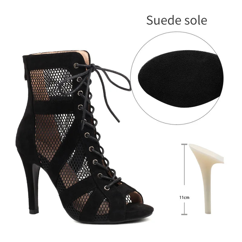 Dance Ankle Boots | Lace-Up | 7–11 cm