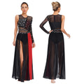 Lyrical Dance Dress | Rhinestone Color Block