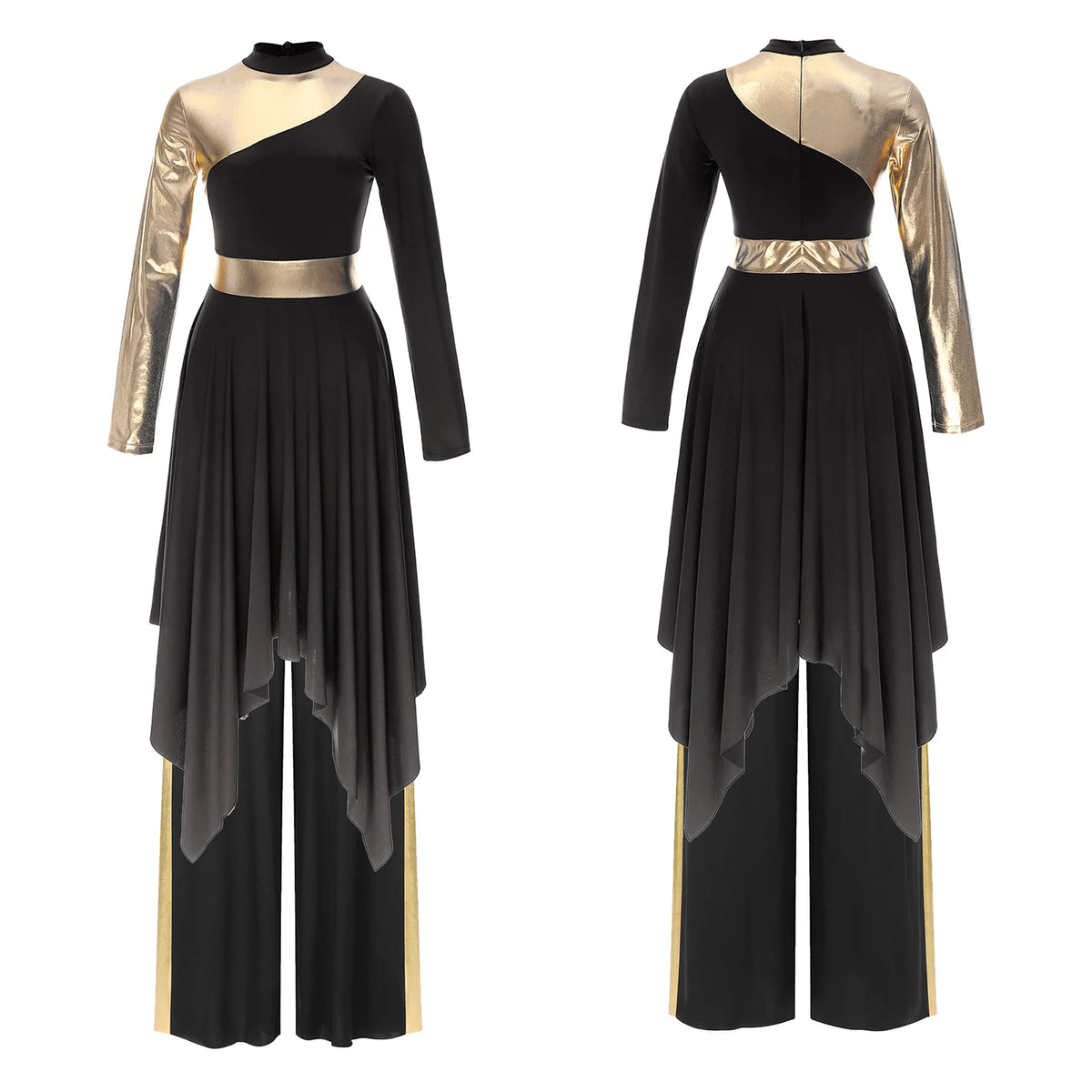 Praise Dance Set | Metallic Contrast