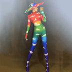 Rainbow Rhinestone Jumpsuit | Full-Body | One Size