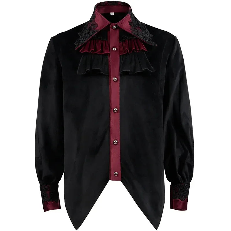 Men’s Gothic Shirt | Ruffled Front