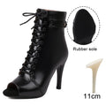 Dance Ankle Boots | Smooth Lace-Up | 7–11 cm