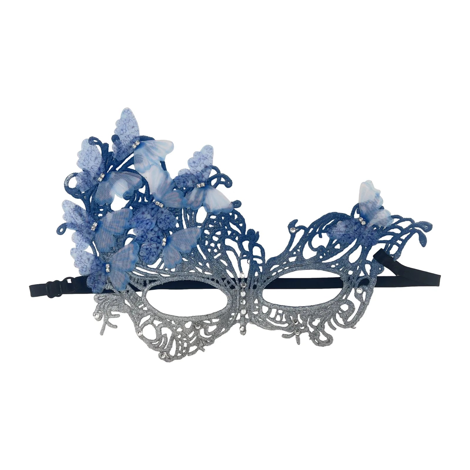 Butterfly Lace Masquerade Mask | Half Face | 7 Colors