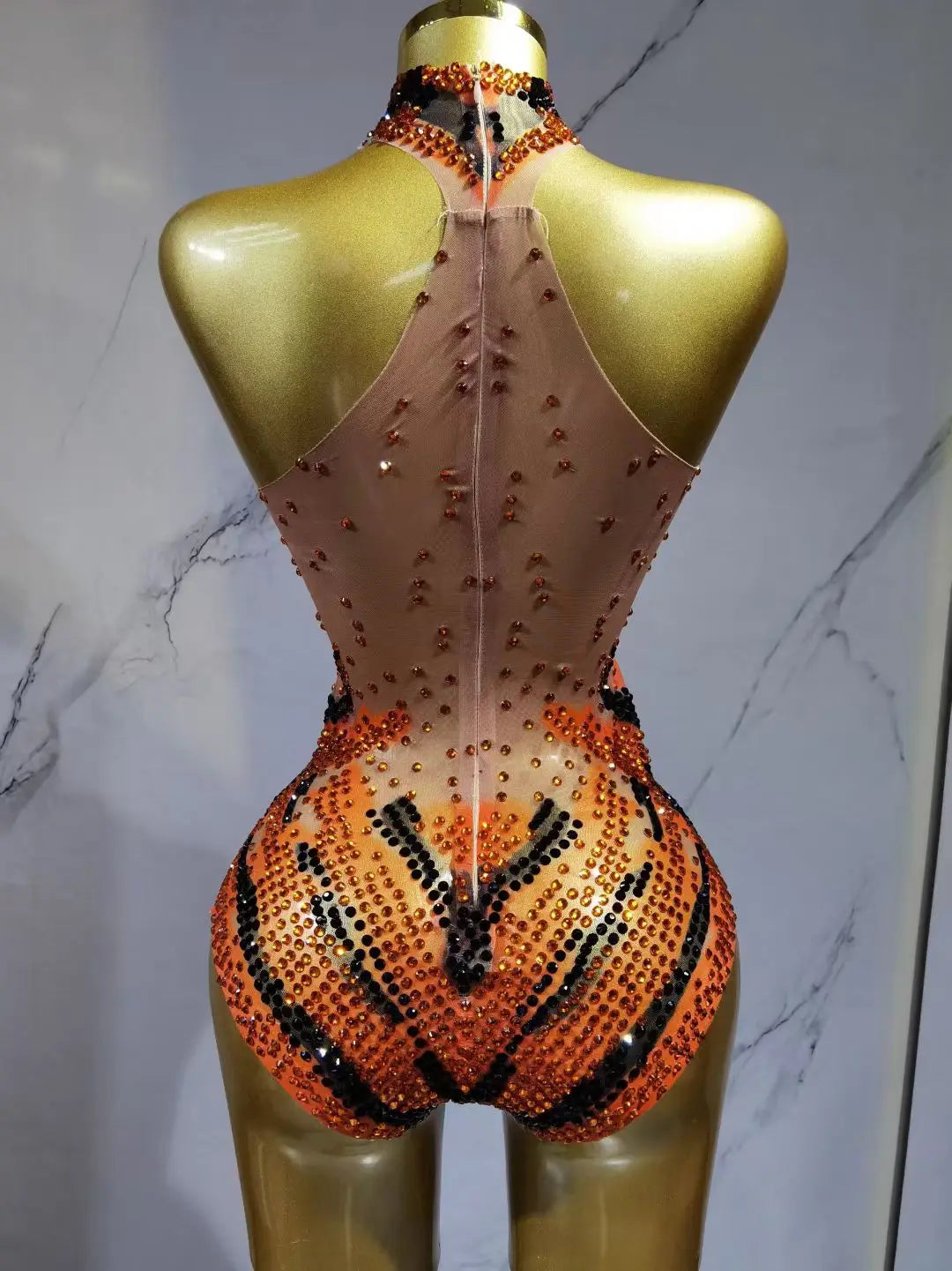 Sequin Performance Bodysuit | Fitted Sparkle