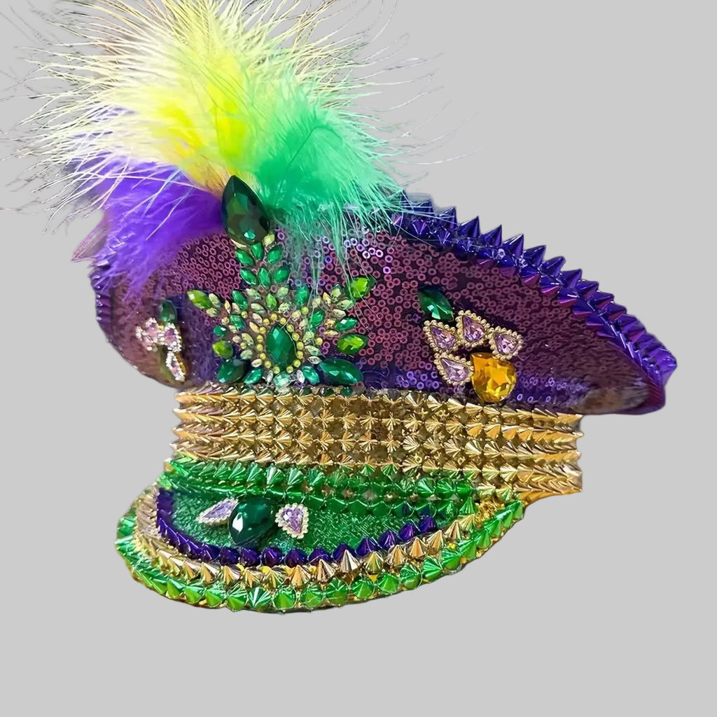 Embellished Mardi Glam Performance Hat