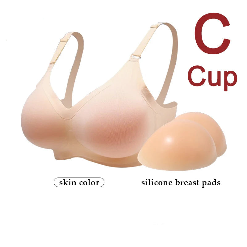 Silicone Breast Form Bra | Drag & Crossdress | B–E Cup