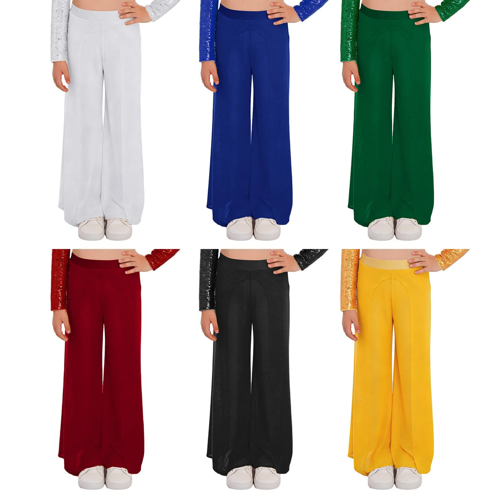 Girls’ Dance Trousers | Wide-Leg Mesh