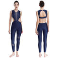 Rhinestone Full-Body Leotard | Sleeveless | Keyhole Back | Mesh