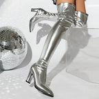 Thigh-High Boots | Pointed Toe | 8cm