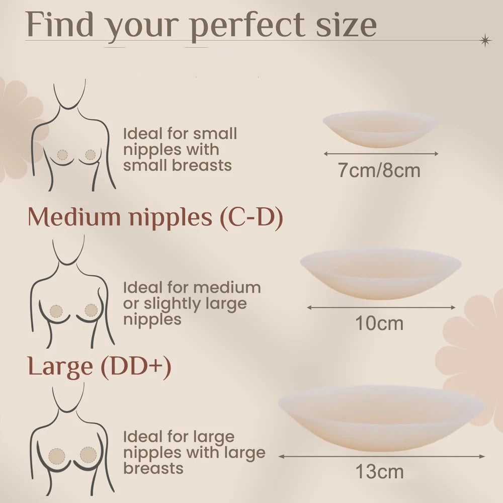 Silicone Nipple Covers | Seamless | Reusable