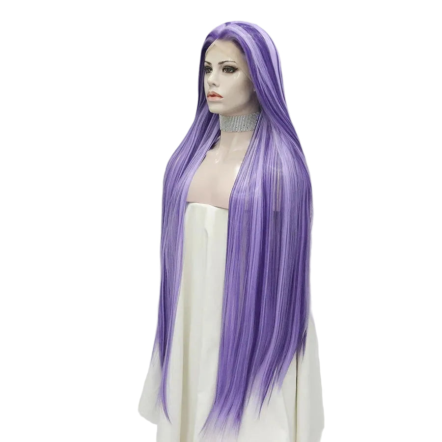 44" Super Long Straight Lace Front Wig – Bold Performance Colors