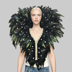 Feather Shawl - Stage Performance & Costume Accessory