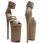 10-Inch Matte Open-Toe Platform Sandals
