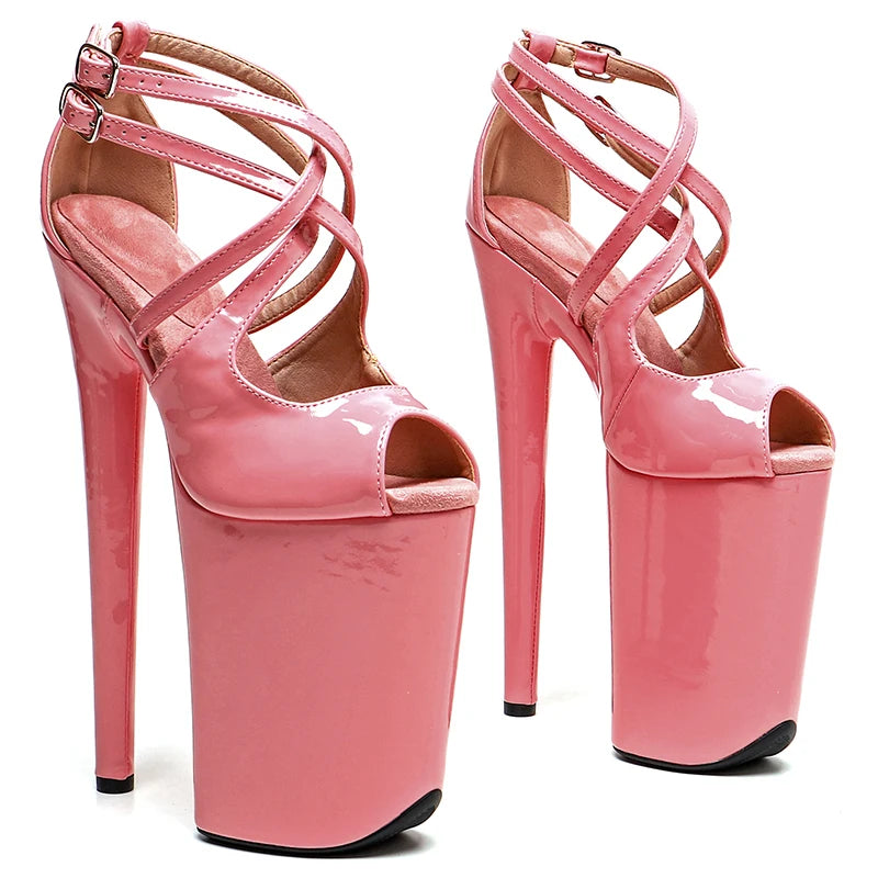 9-Inch Open-Toe Platform Sandals - High Heel Performance Shoes