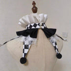 Jester Clown Ruff Collar | Pom-Pom & Star Tips | 12 Colors