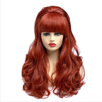 Long Curly Beehive Wig | 26 Inch | Red & Blonde