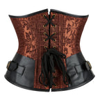 Steampunk Underbust Corset | Jacquard Lace-Up | 6 Colors | S-2XL