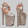 Glitter 8-Inch Platform Pole Dance Heels