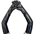Glossy Opera Gloves | 53 cm
