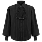 Gothic Vampire Shirt | Long Sleeve | Neck Tie | S-3XL