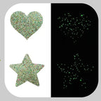 Glow-in-the-Dark Glitter Nipple Pasties | Multi-Shape