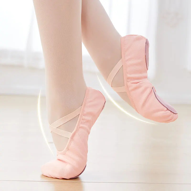 Canvas Ballet Shoes | Split Sole | Kids & Women | Sizes 24–44