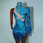 Luxe Rhythm Fringe & Rhinestone Performance Set — Multi‑Color Variants (One Size Fits S–XL)
