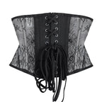 Lace Mesh Underbust Corset | Steel Boned | Gothic Victorian | Waist Trainer