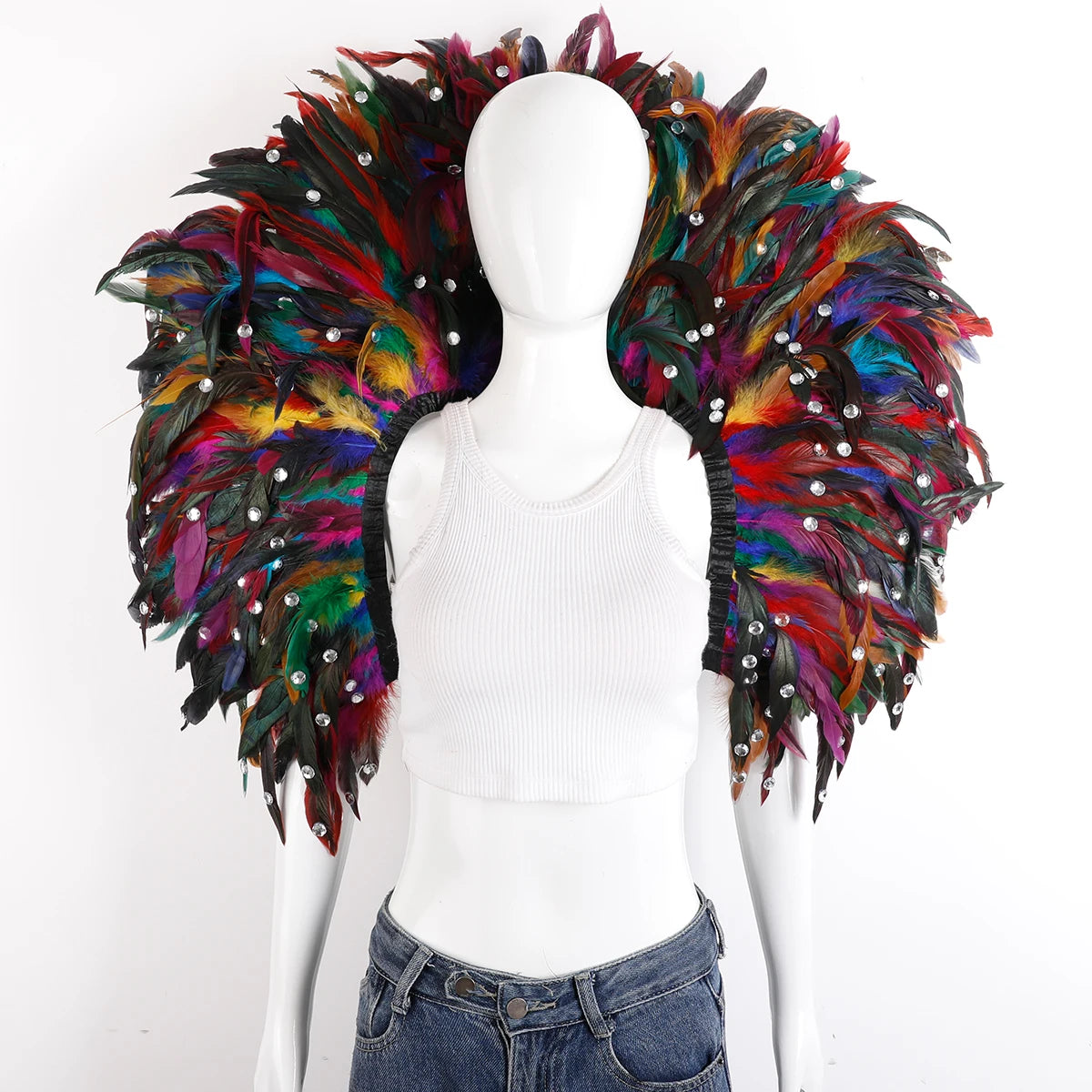 Oversized Feather Shoulder Wrap | Carnival & Stage | 29 Colours