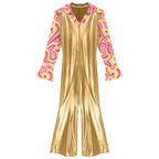 Men’s Disco Jumpsuit | Metallic Bell Bottoms