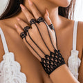 Lace Hand Harness | Black Chains