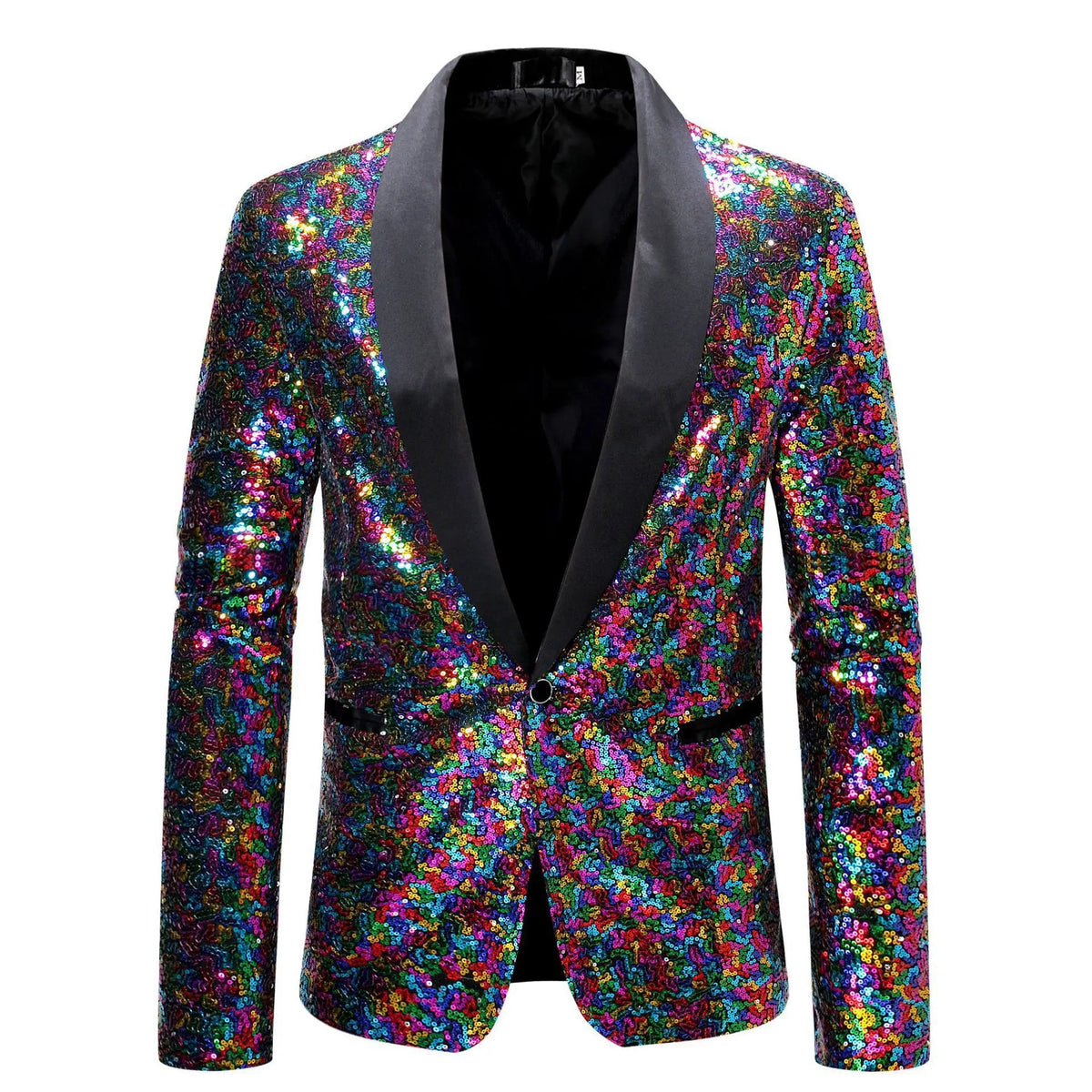 Men's Sequin Blazer | Shawl Collar | Stage & Performance | 12 Colors