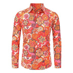 Men's Floral Disco Shirt | Long Sleeve | Button-Up