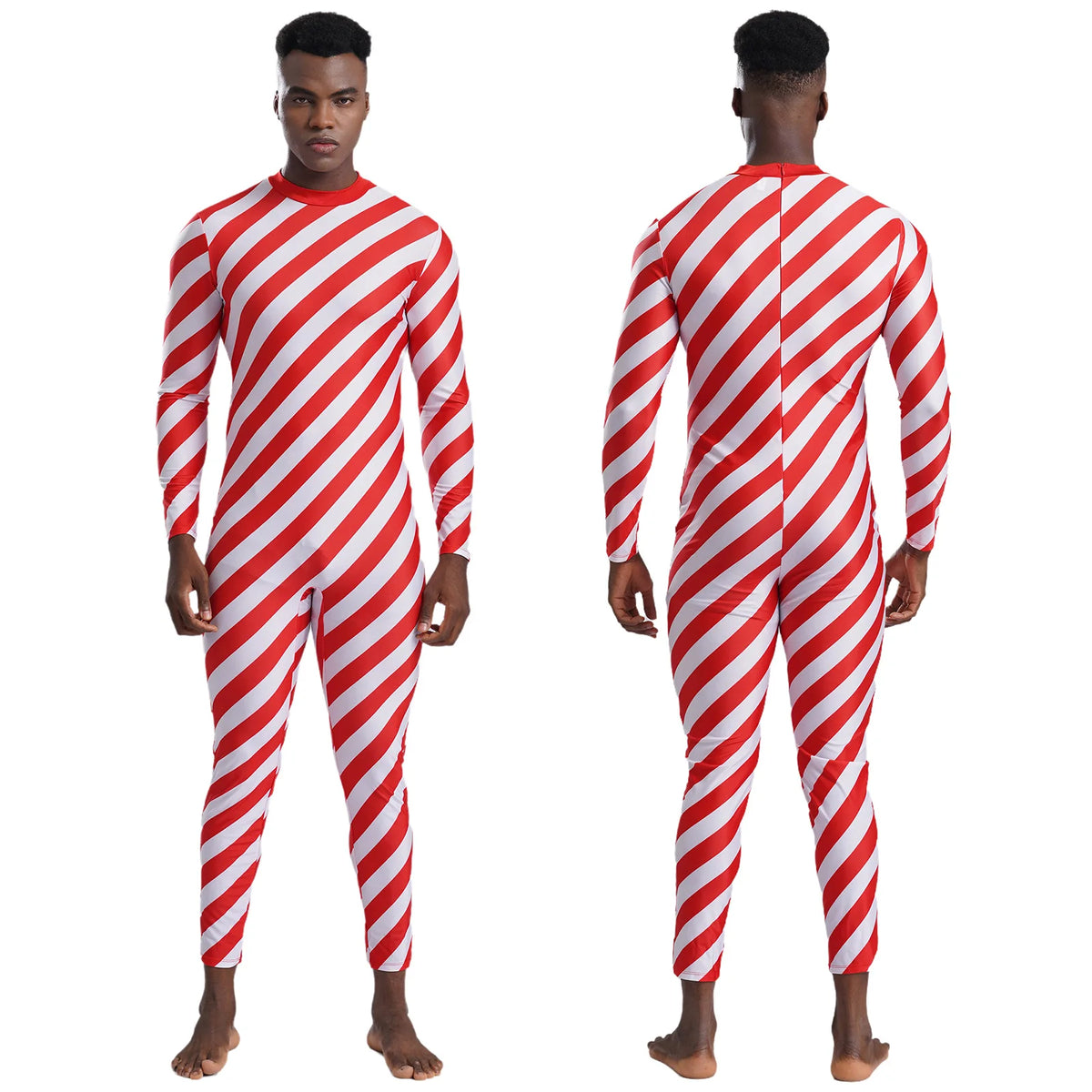 Candy Cane Bodysuit | Red & White