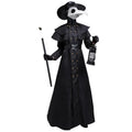 Plague Doctor Hooded Robe Costume | Medieval Cloak | S–5XL