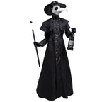 Plague Doctor Hooded Robe Costume | Medieval Cloak | S–5XL