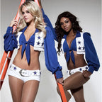 Cowboys Cheerleader Costume | Full Set | Top, Shorts & Socks