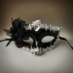 Feather Masquerade Mask | Baroque Detail