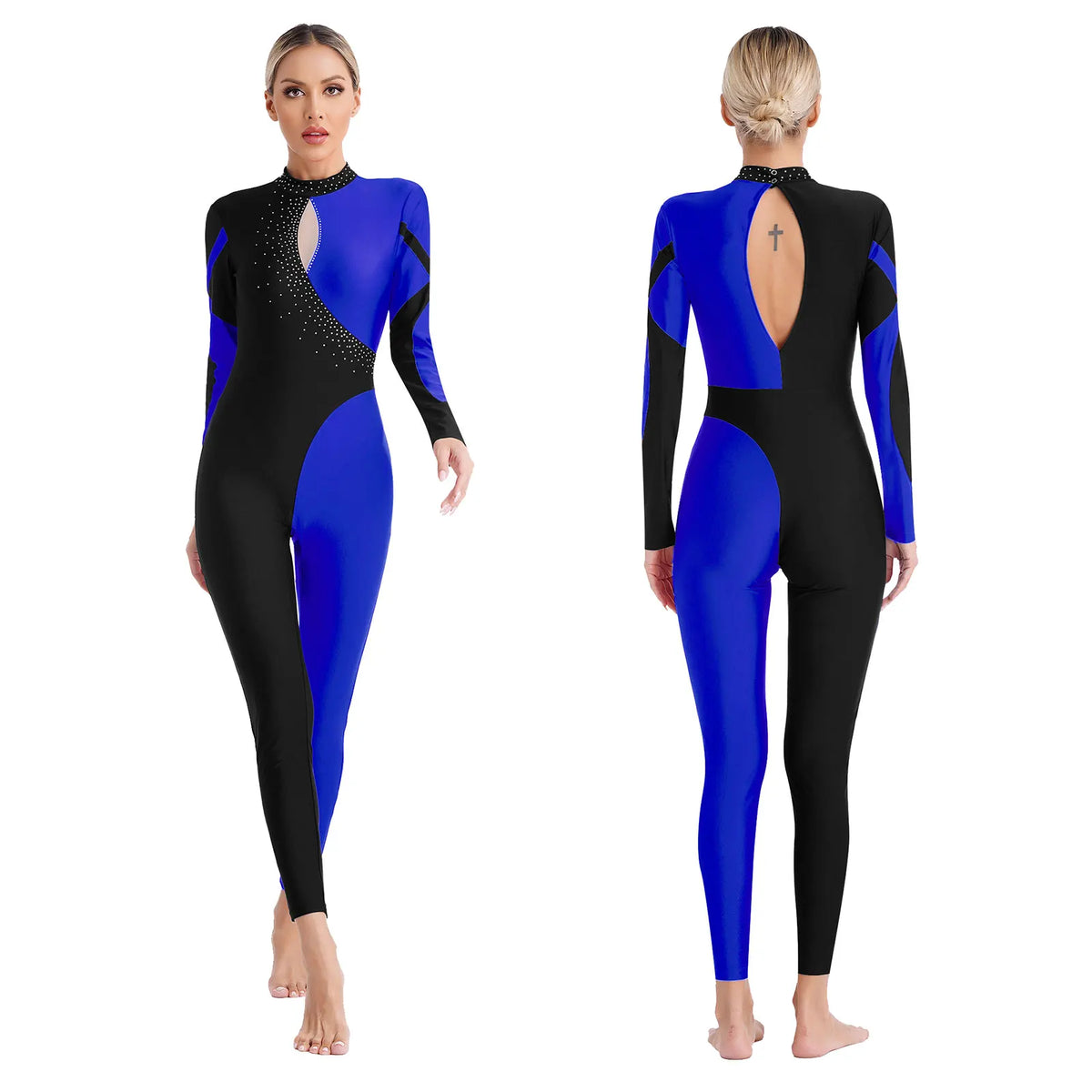 Starlight Rhinestone Tassel Performance Jumpsuit