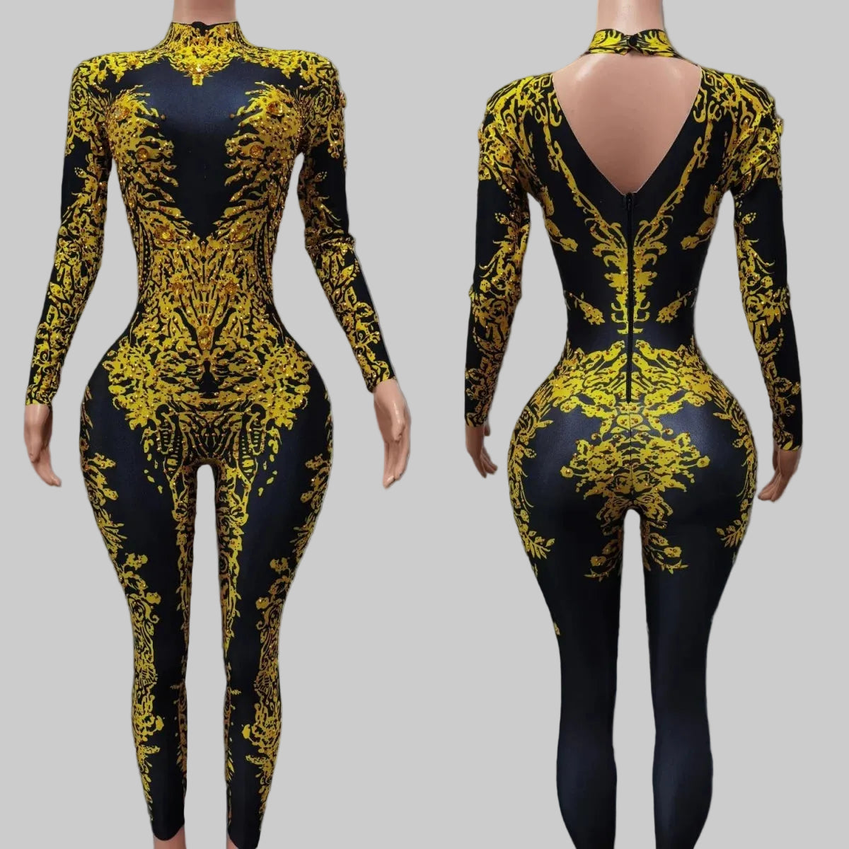 Sparkly Rhinestone Bodysuit - Performance Dancewear