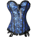 Overbust Corset | Burlesque Waist Cincher | Bow Detail
